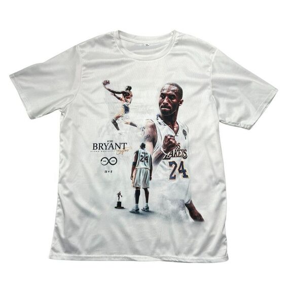 Kobe Bryant Men's Size XL White Performance T-Shirt - Picture 1 of 8